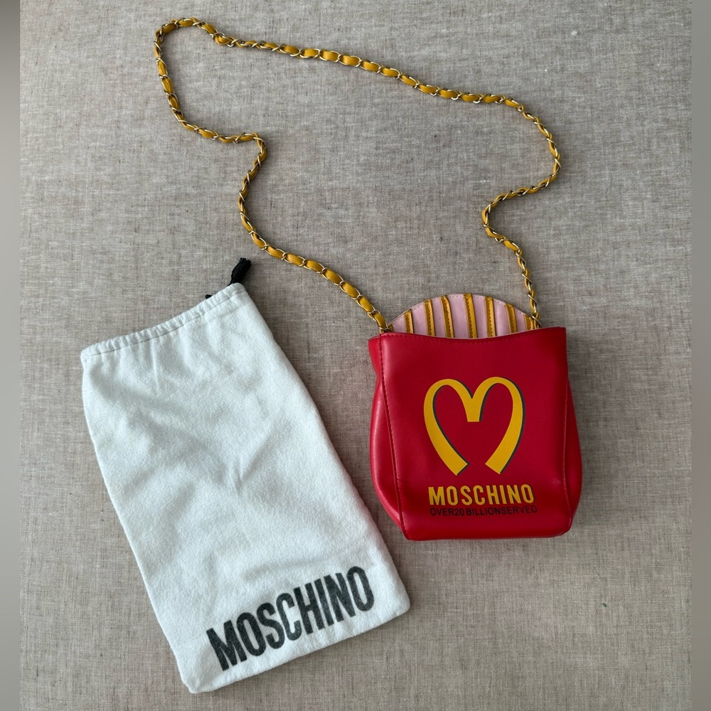 Authentic vintage MOSCHINO french fries - MC DONALD’s bag 🍟piece for collectors